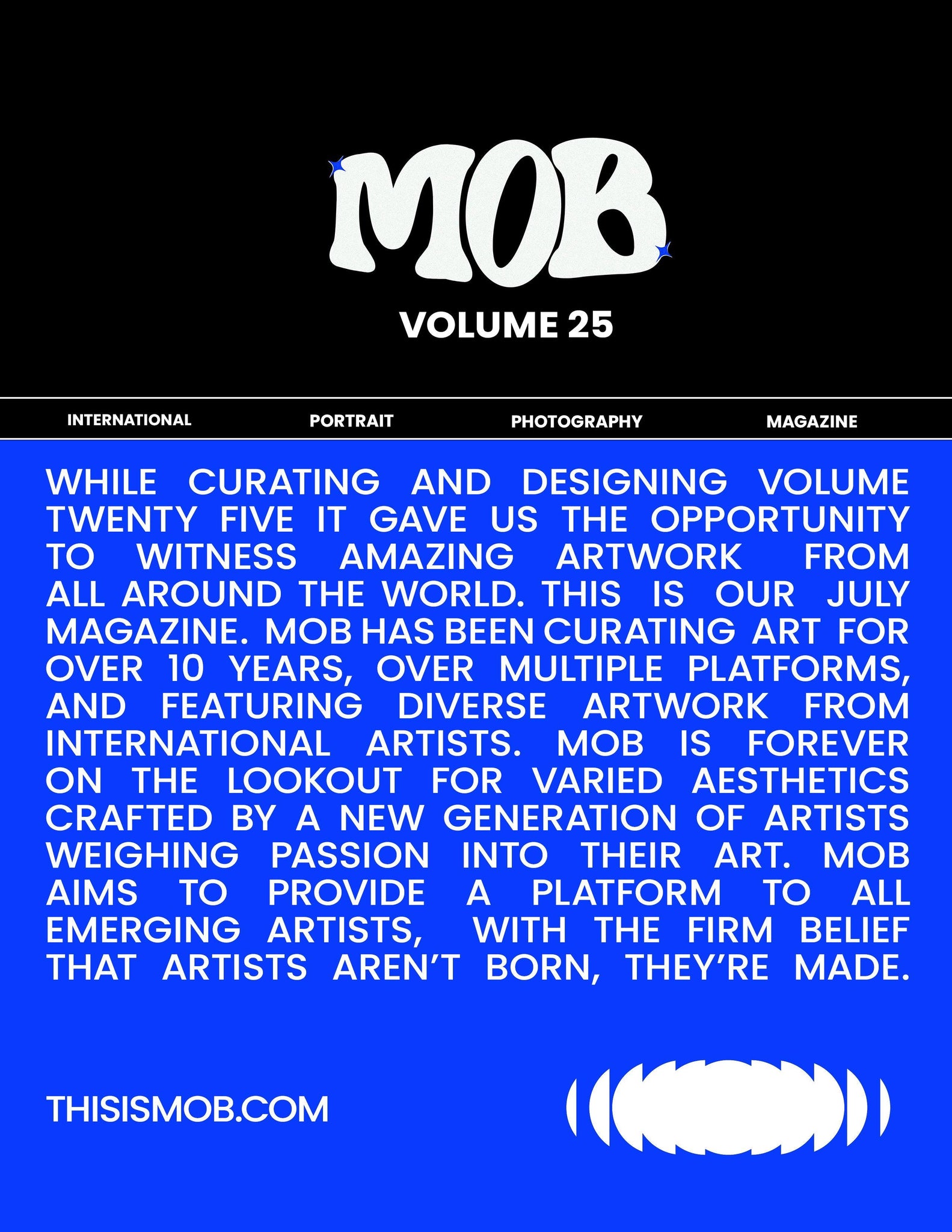 MOB JOURNAL | VOLUME TWENTY FIVE | ISSUE #21 - Mob Journal